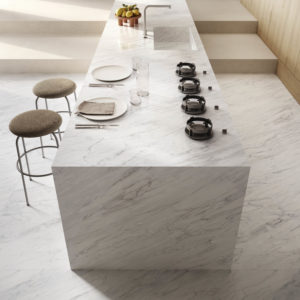 Ariastone Carrara Kitchen Slab